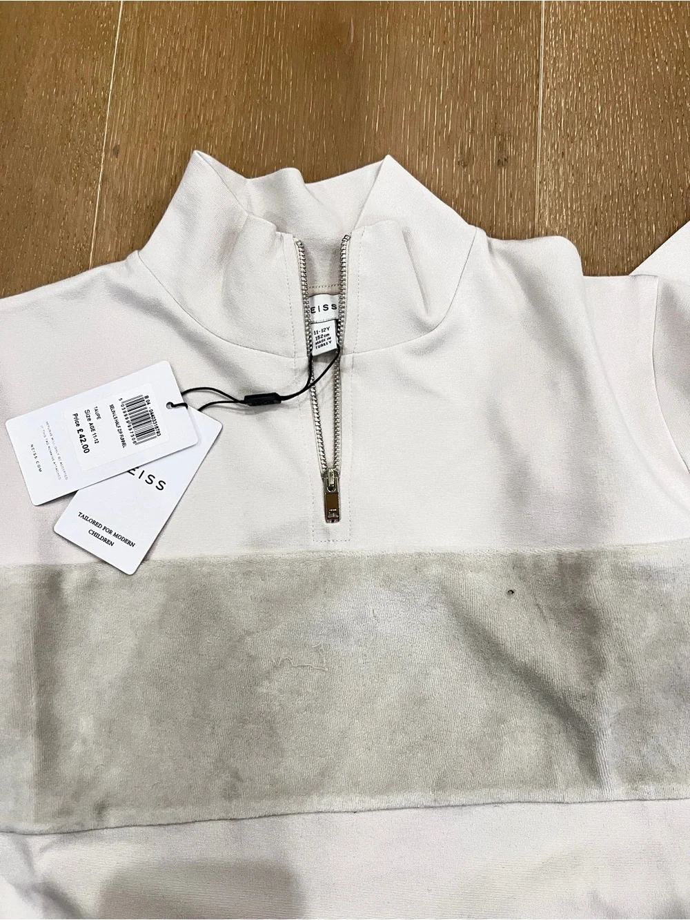 Reiss Cream Zip Pullover and Joggers Set